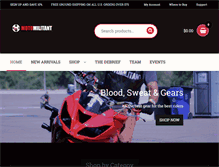 Tablet Screenshot of motomilitant.com